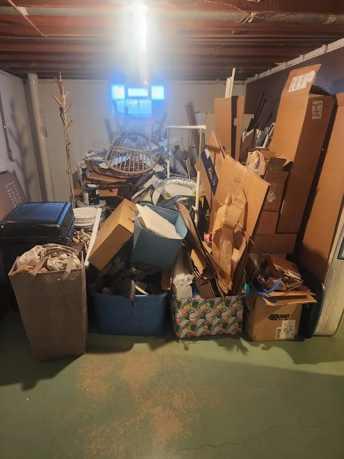 Roll-off dumpster container at job site for Construction Dumpster Rental in Longmeadow